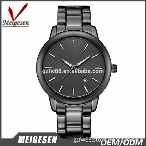 Update and upscale date display stainless steel business men watch